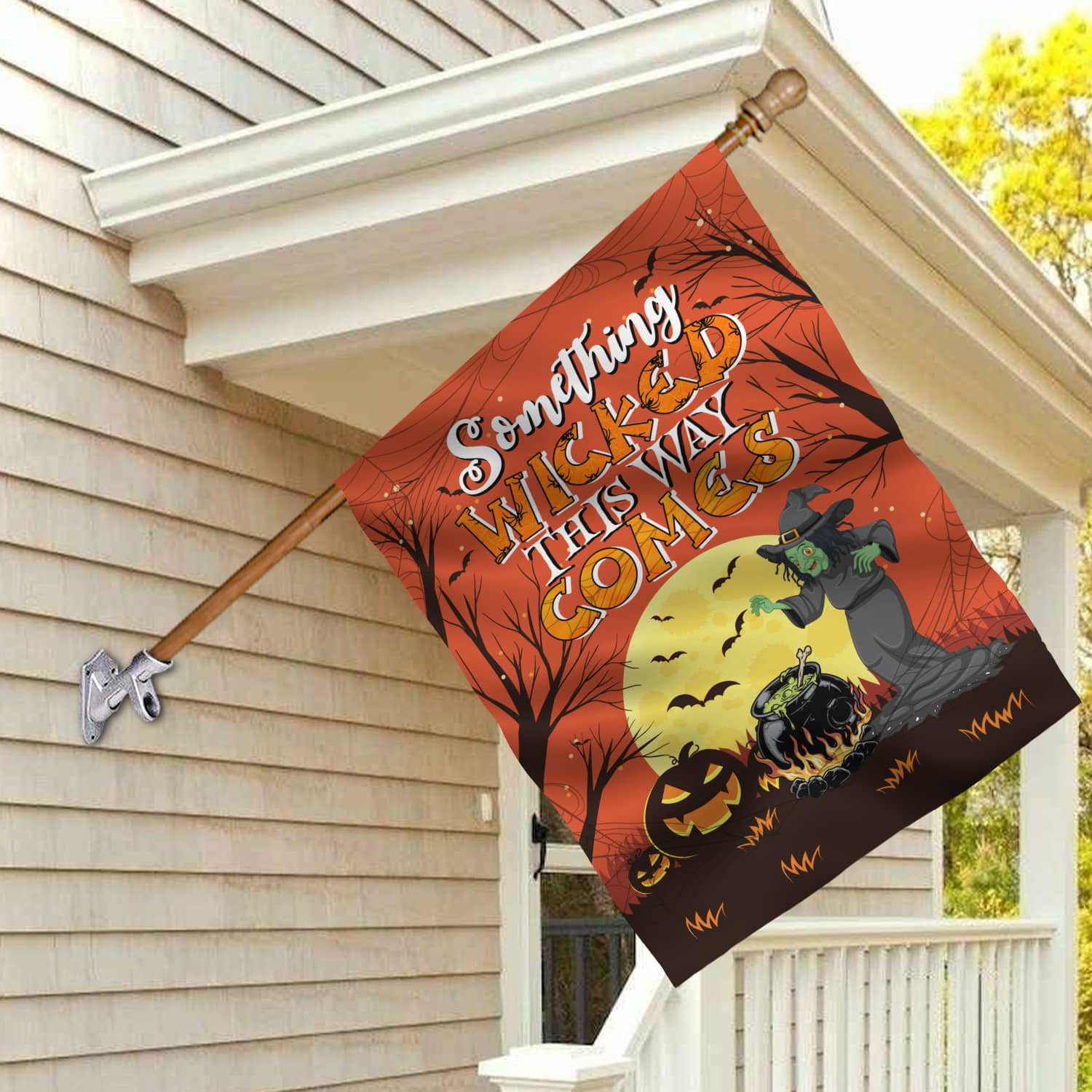 5MH. Something Wicked-30x40 House Flag Mockup 2