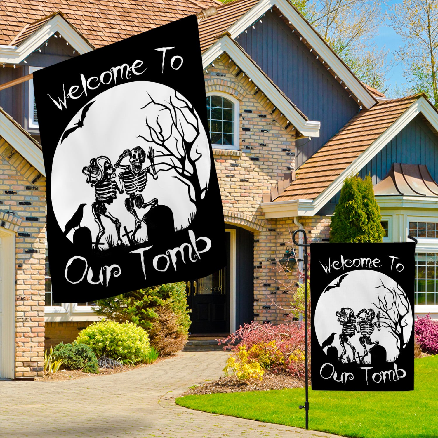 6MH. Welcome Tomb 30x40 Garden & House Mockup 3