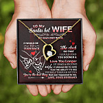 To My Smokin' Hot Wife if I Had One Wish It Would Be to Turn Back Forever Love Pendant Necklace