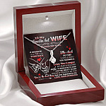 To My Smokin' Hot Wife if I Had One Wish It Would Be to Turn Back Alluring Beauty Necklace