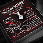 To My Smokin' Hot Wife if I Had One Wish It Would Be to Turn Back Alluring Beauty Necklace