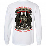 God Gave His Archangels Hoodie, White, Long Sleeve