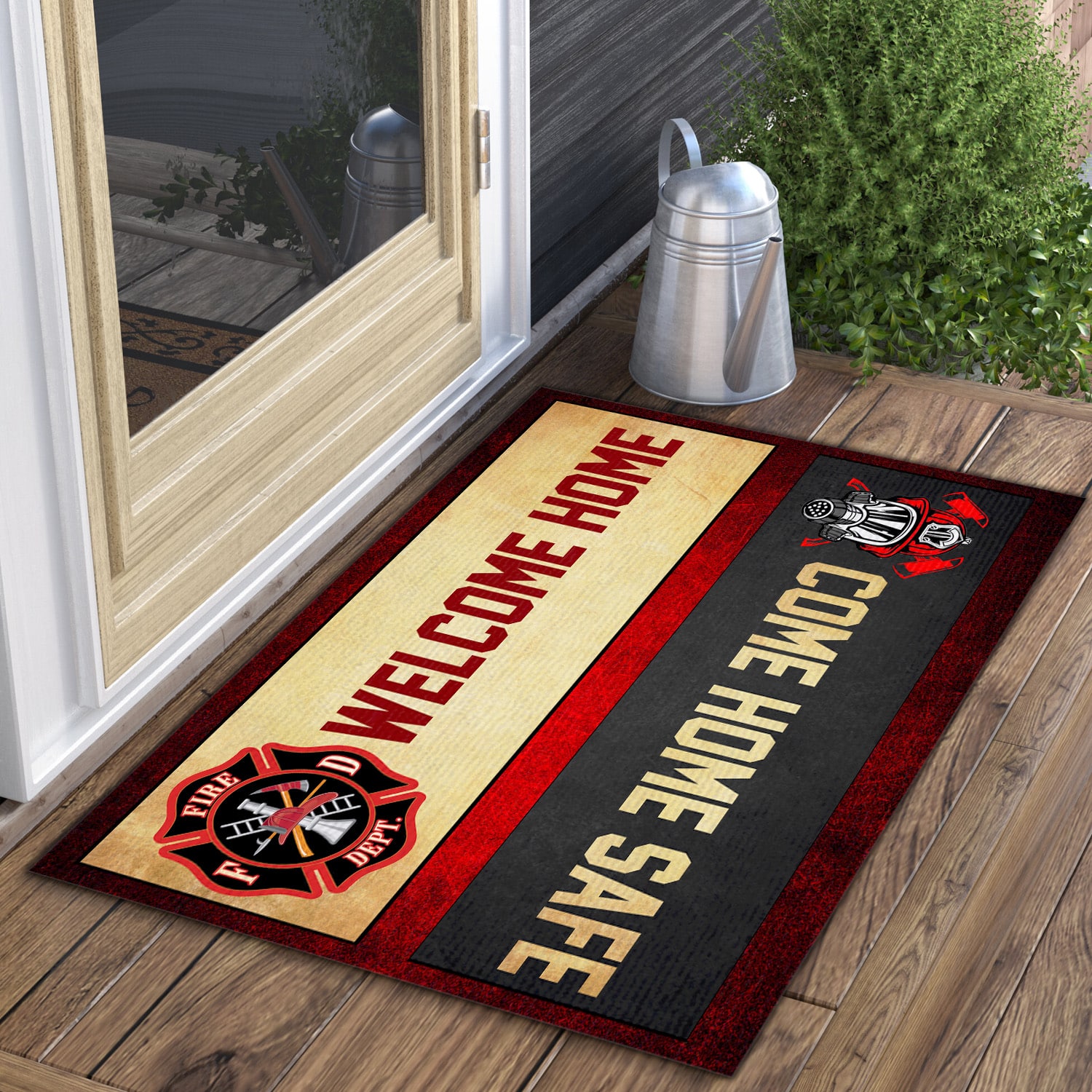 2. Welcome Home Firefighter(4) Doormat mockup 3