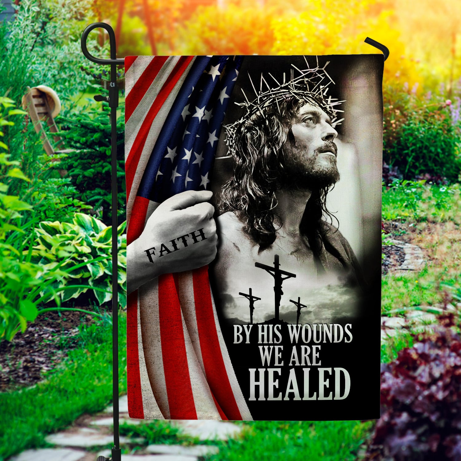 30x40 Side 1 Garden Flag Mockup 1