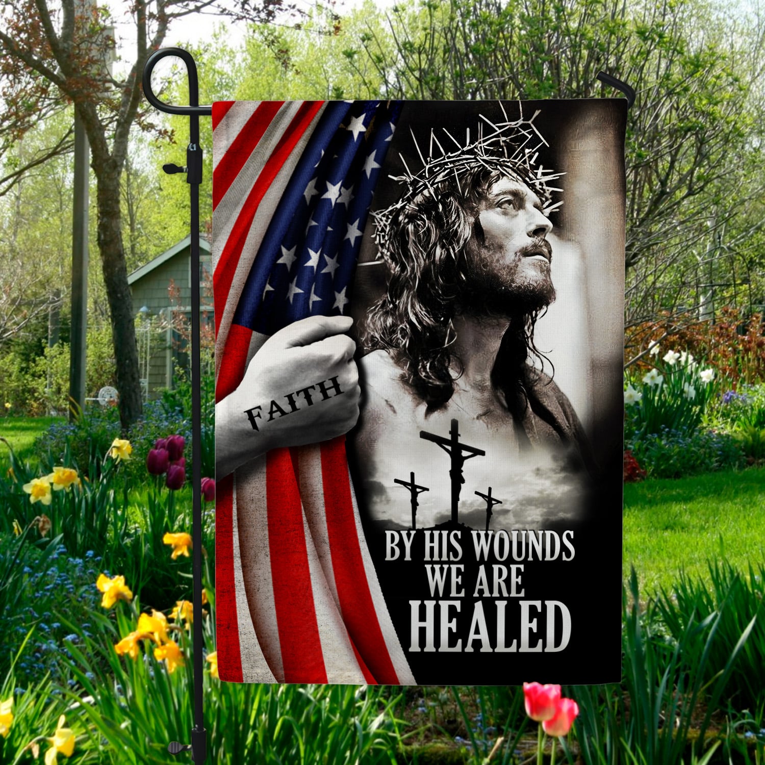 30x40 Side 1 Garden Flag Mockup 5