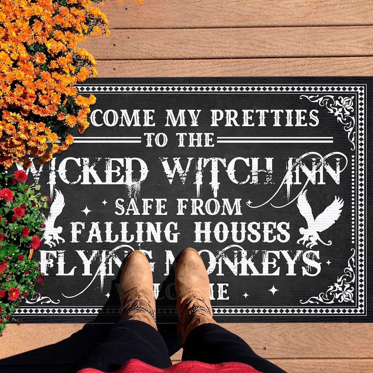 Wicked Witch Inn DOORMAT Doormat mockup 7