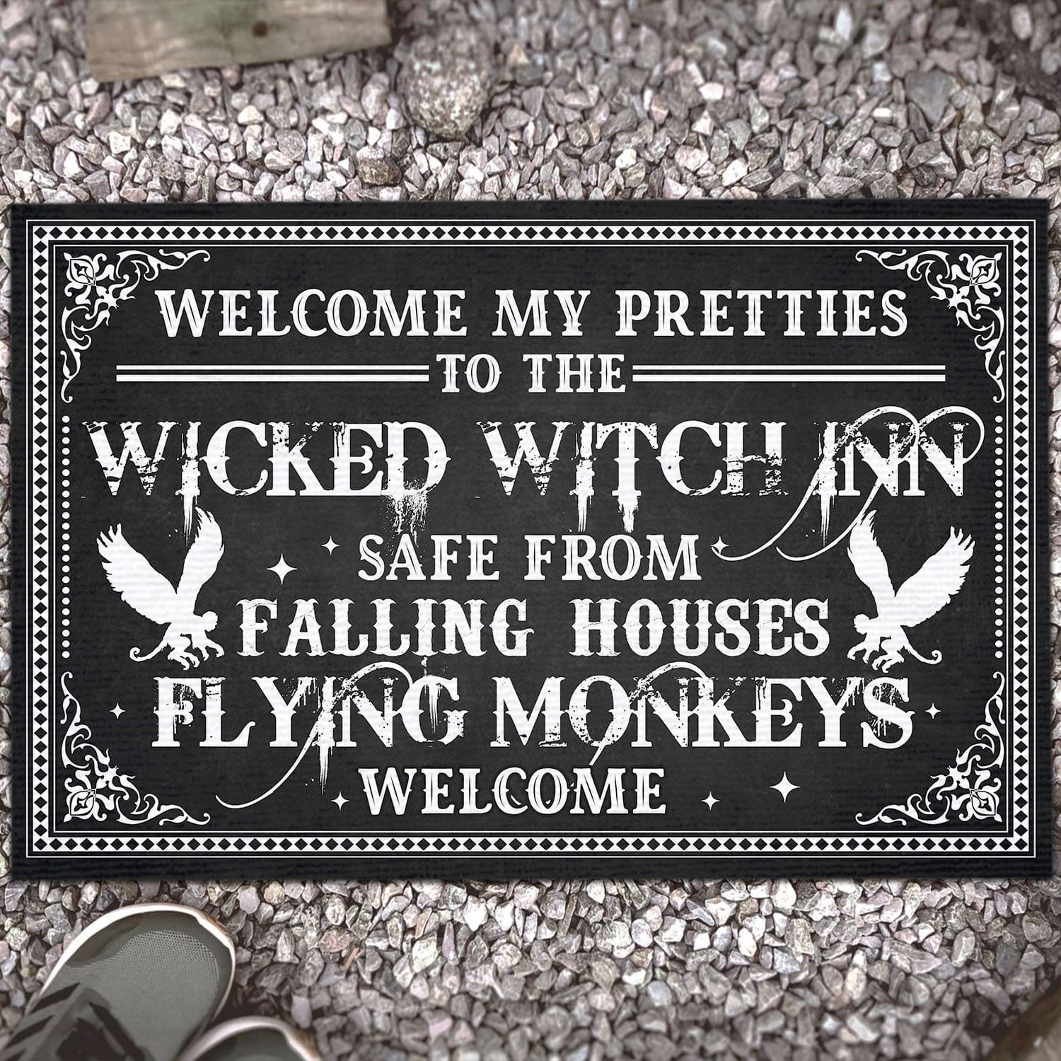 Wicked Witch Inn DOORMAT Doormat Mockup 13