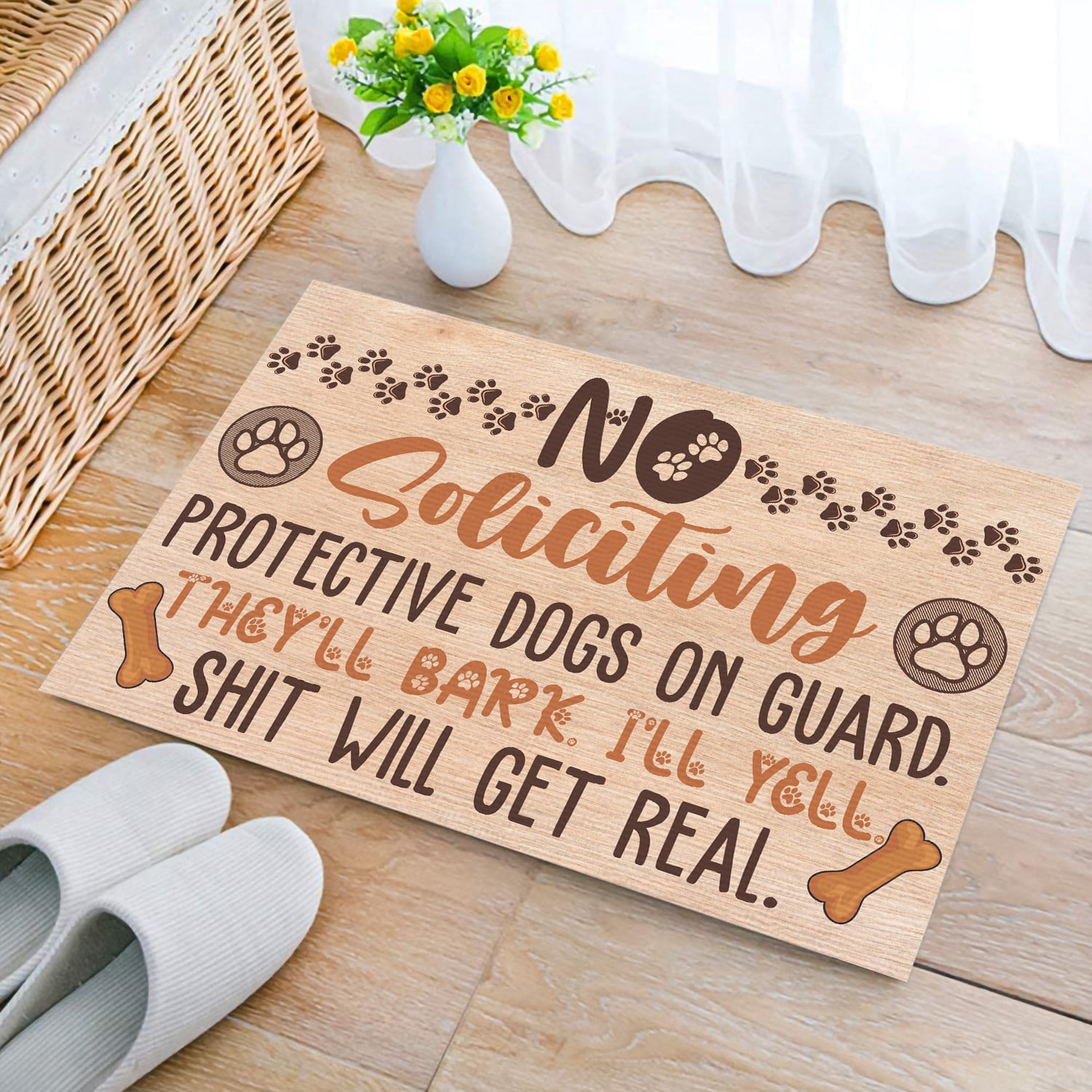 5MH. No Soliciting Doormat mockup 2