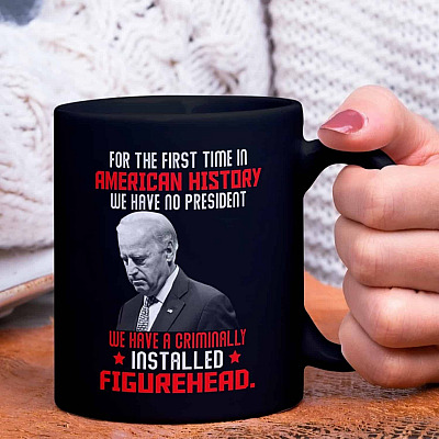 Alternative view of For the First Time in America History We Have No President Coffee Mug - Beer Stein - Water Bottle - Color Changing Mug