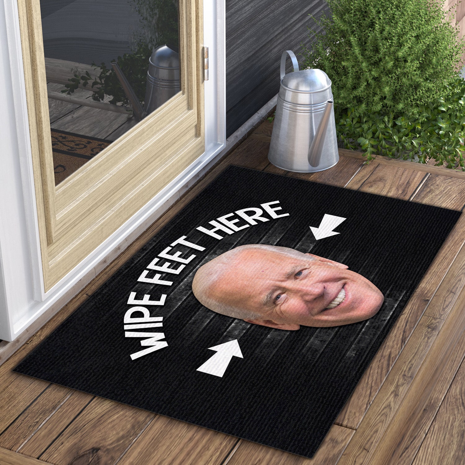 1UT UU TIEN. Wipe Feet Here Doormat mockup 3