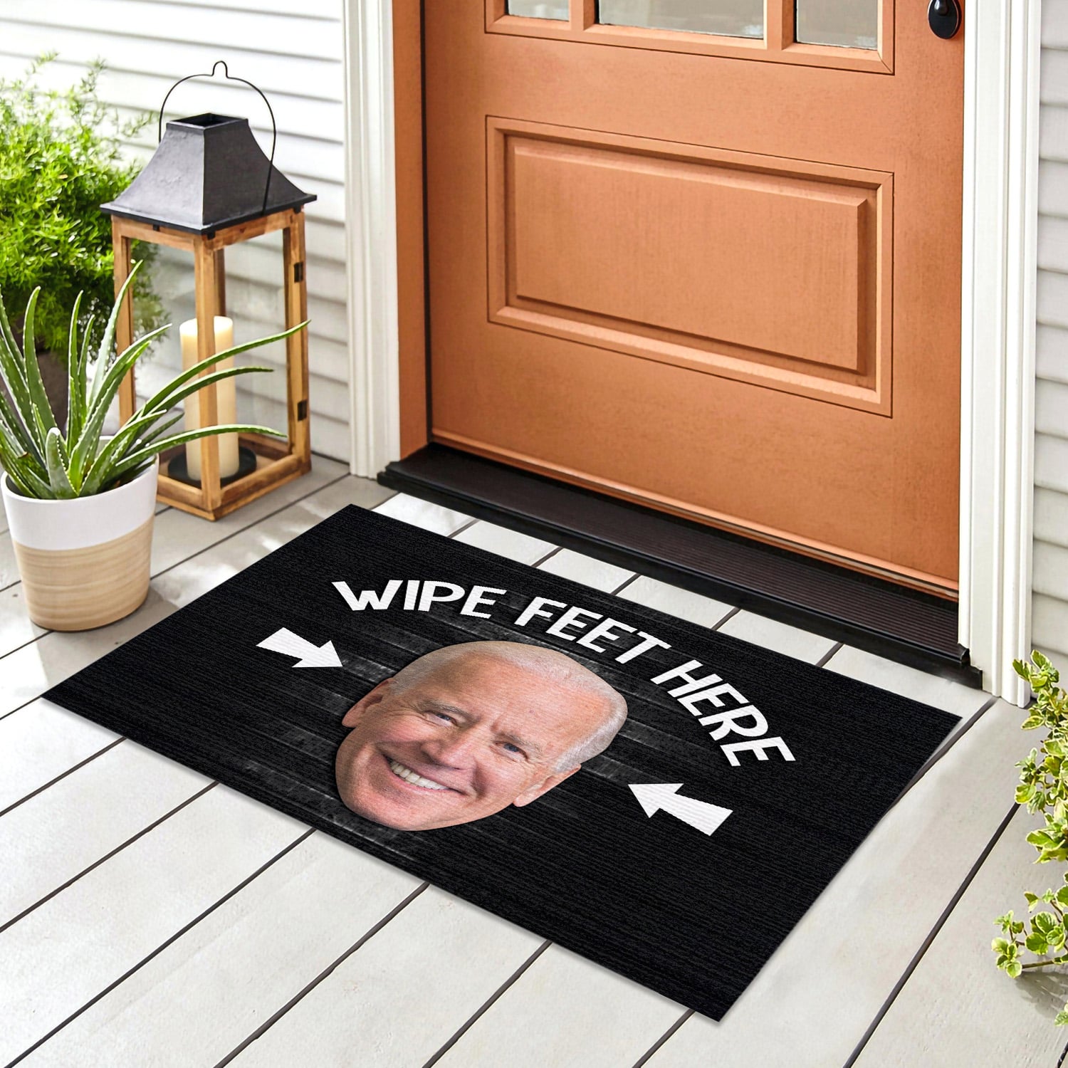 1UT UU TIEN. Wipe Feet Here Doormat mockup 8