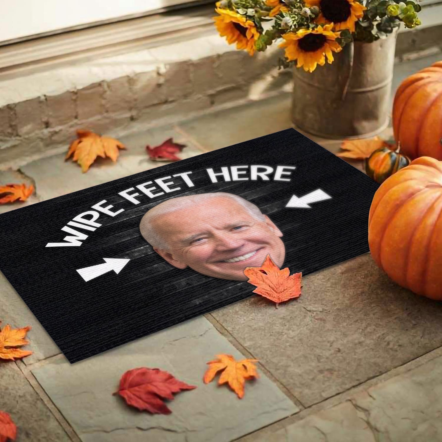 1UT UU TIEN. Wipe Feet Here Doormat mockup 9