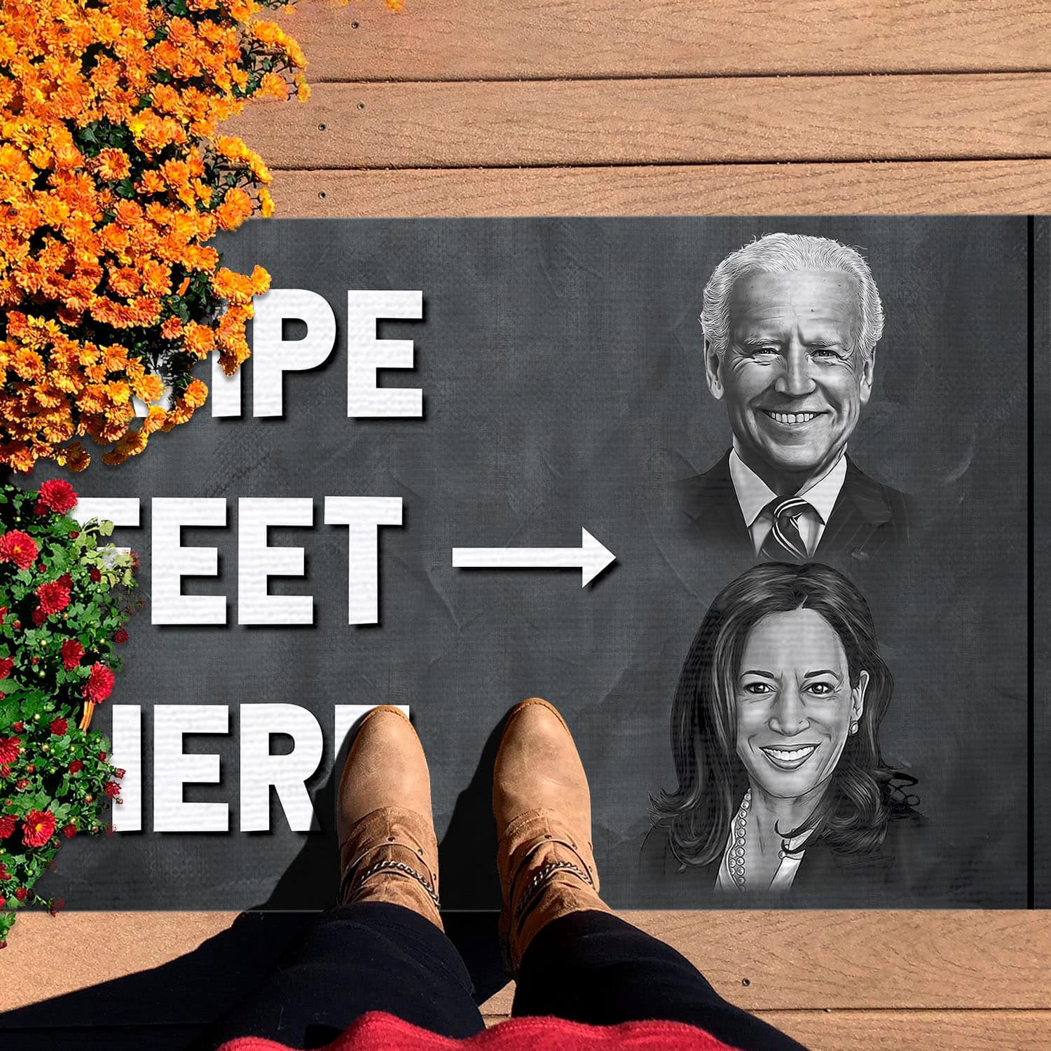 2O uu tien. Wipe Feet Here (4) Doormat mockup 7
