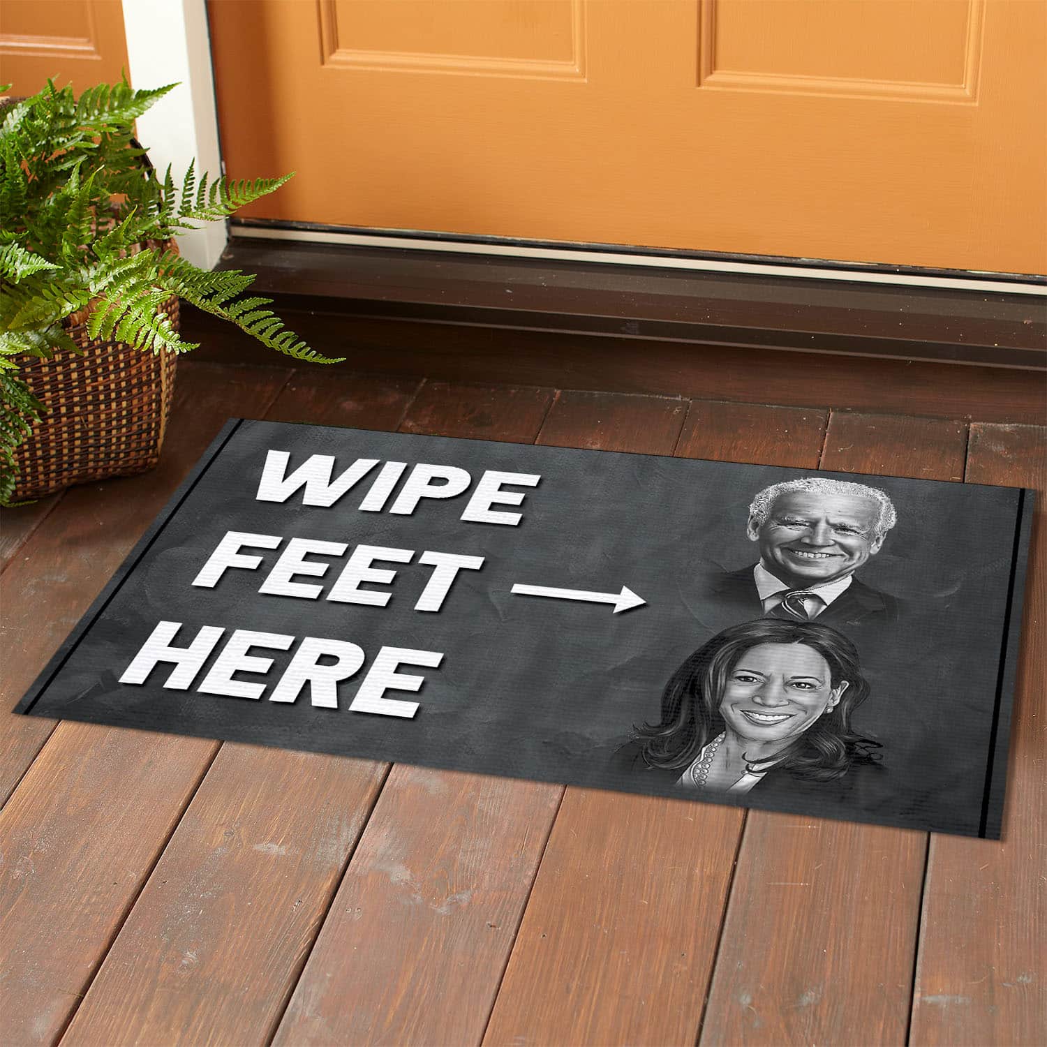 2O uu tien. Wipe Feet Here (4) Doormat mockup 1