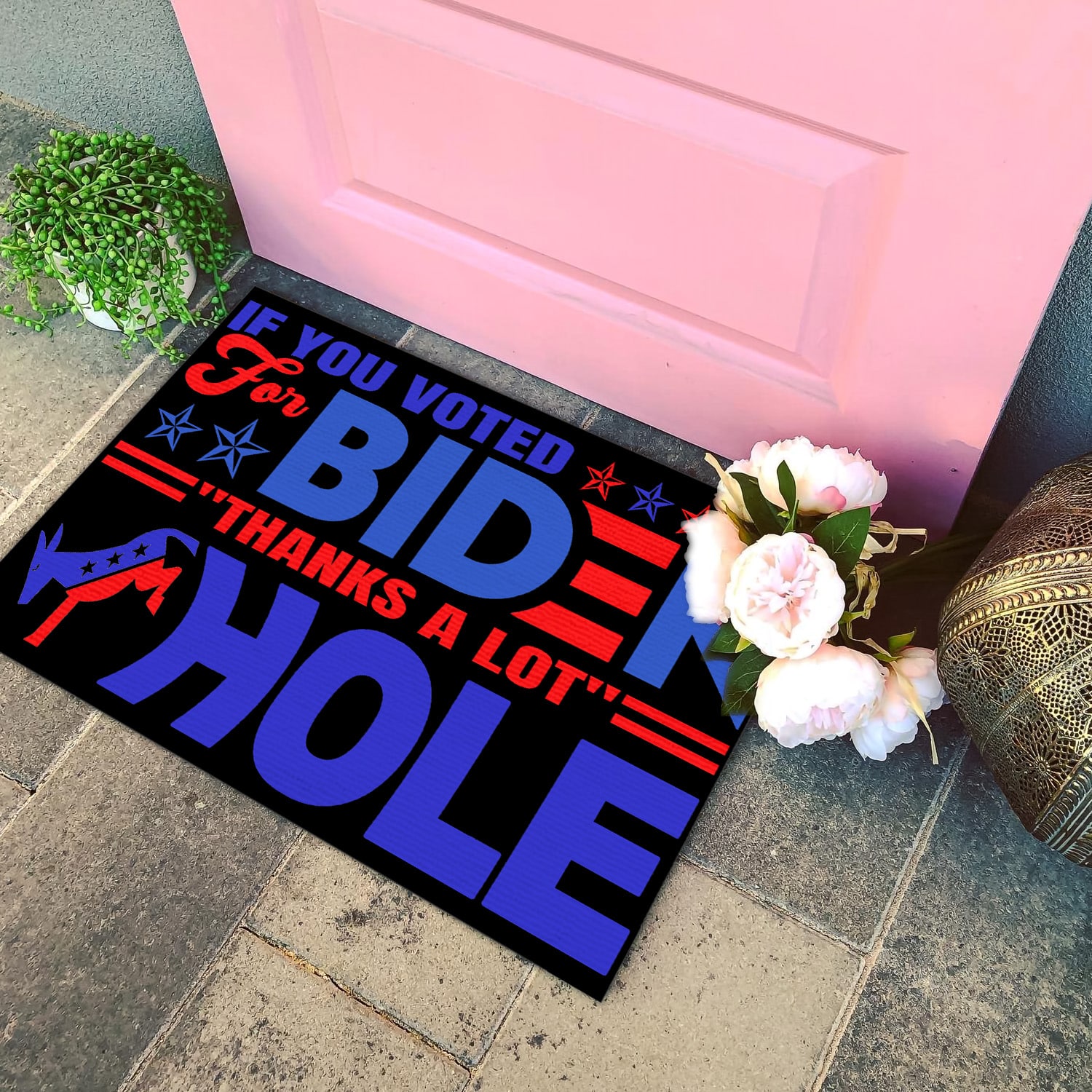 2LV. GAP If You Voted For_doormat Doormat mockup 4