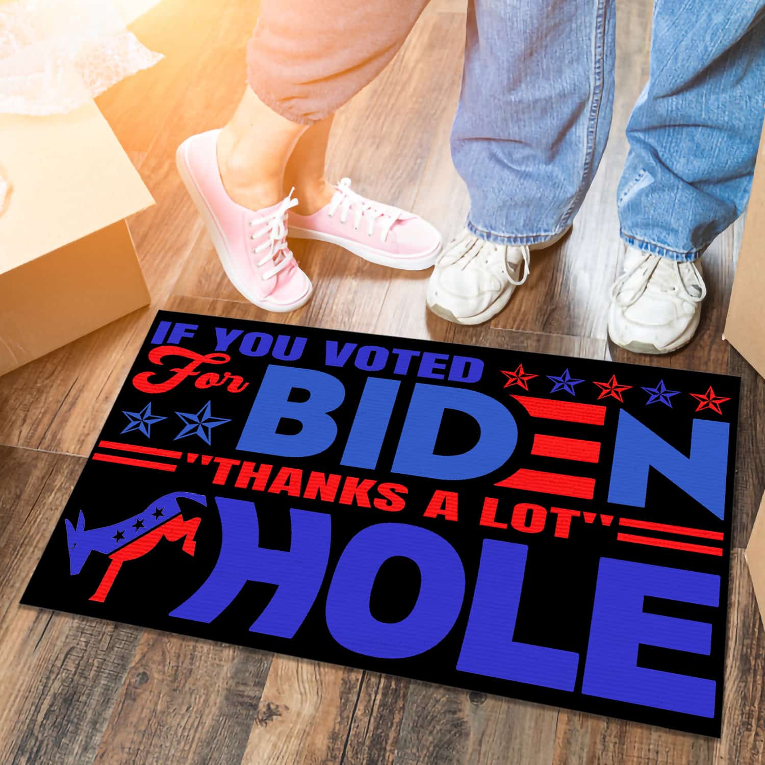 2LV. GAP If You Voted For_doormat Doormat mockup 6