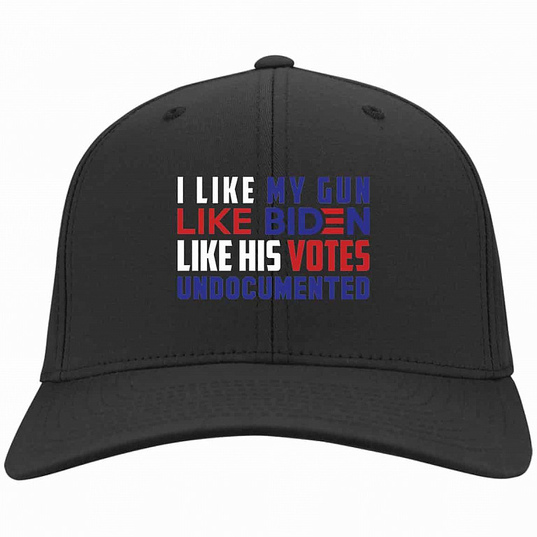 I Like My Gun Like Biden Likes, Black, Twill Cap