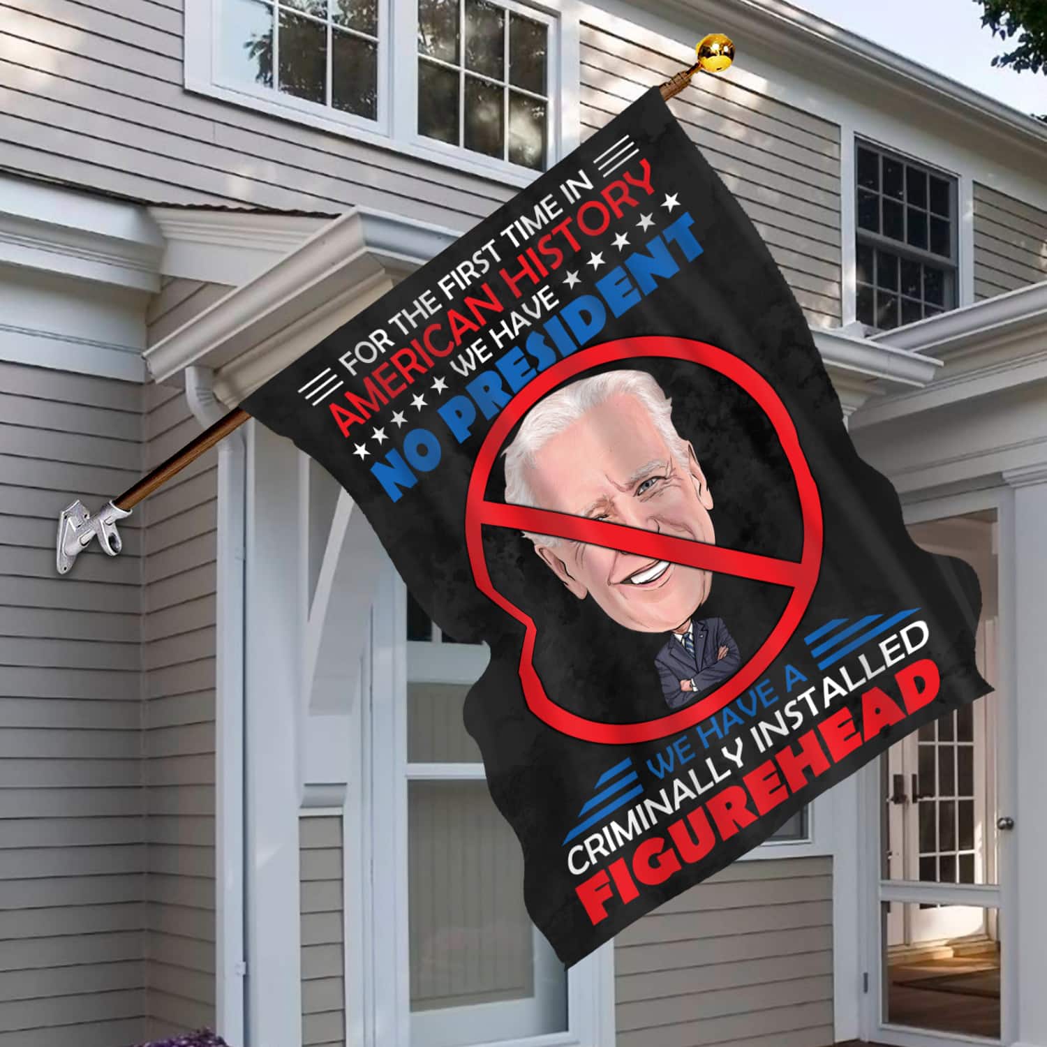2MH. Criminal Joe 30x40 House Flag Mockup 6