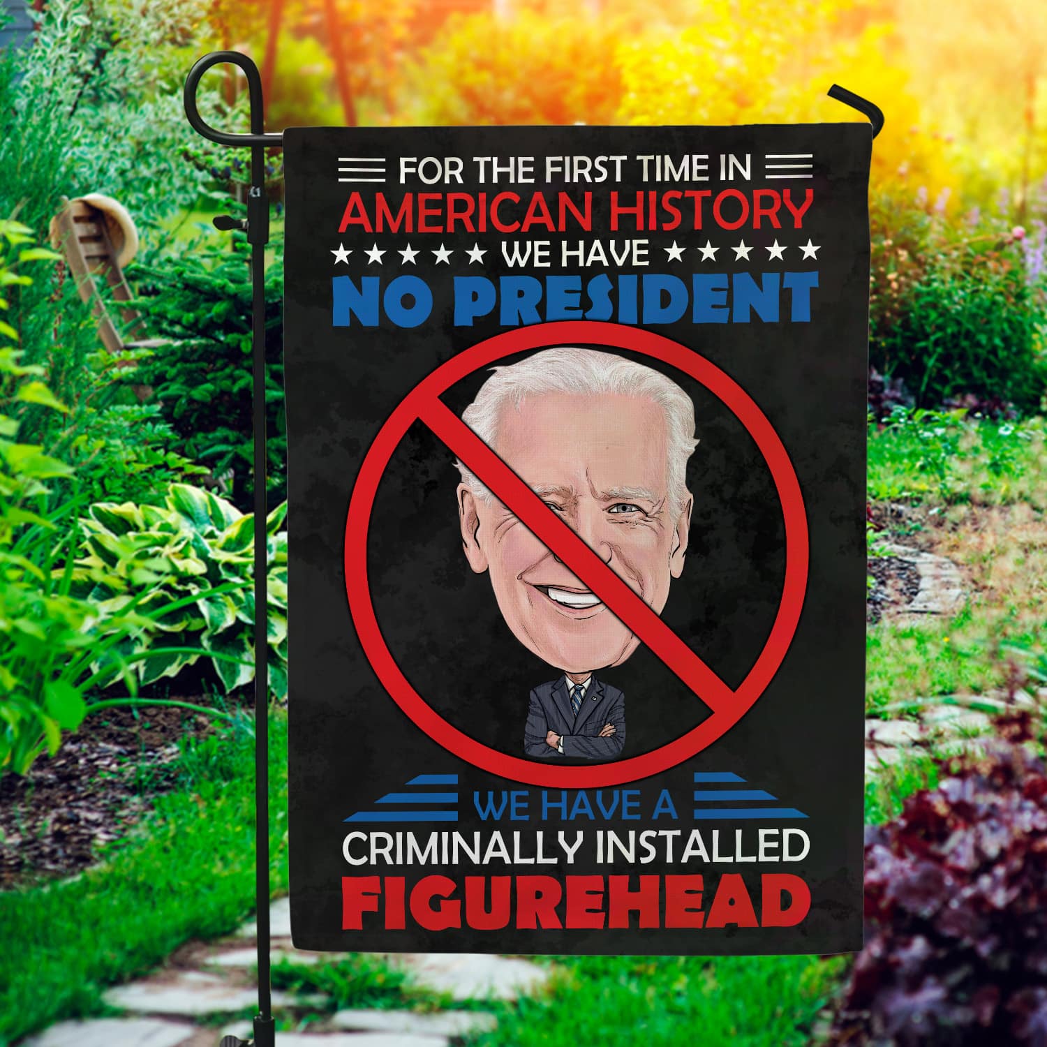 2MH. Criminal Joe 30x40 Garden Flag Mockup 1