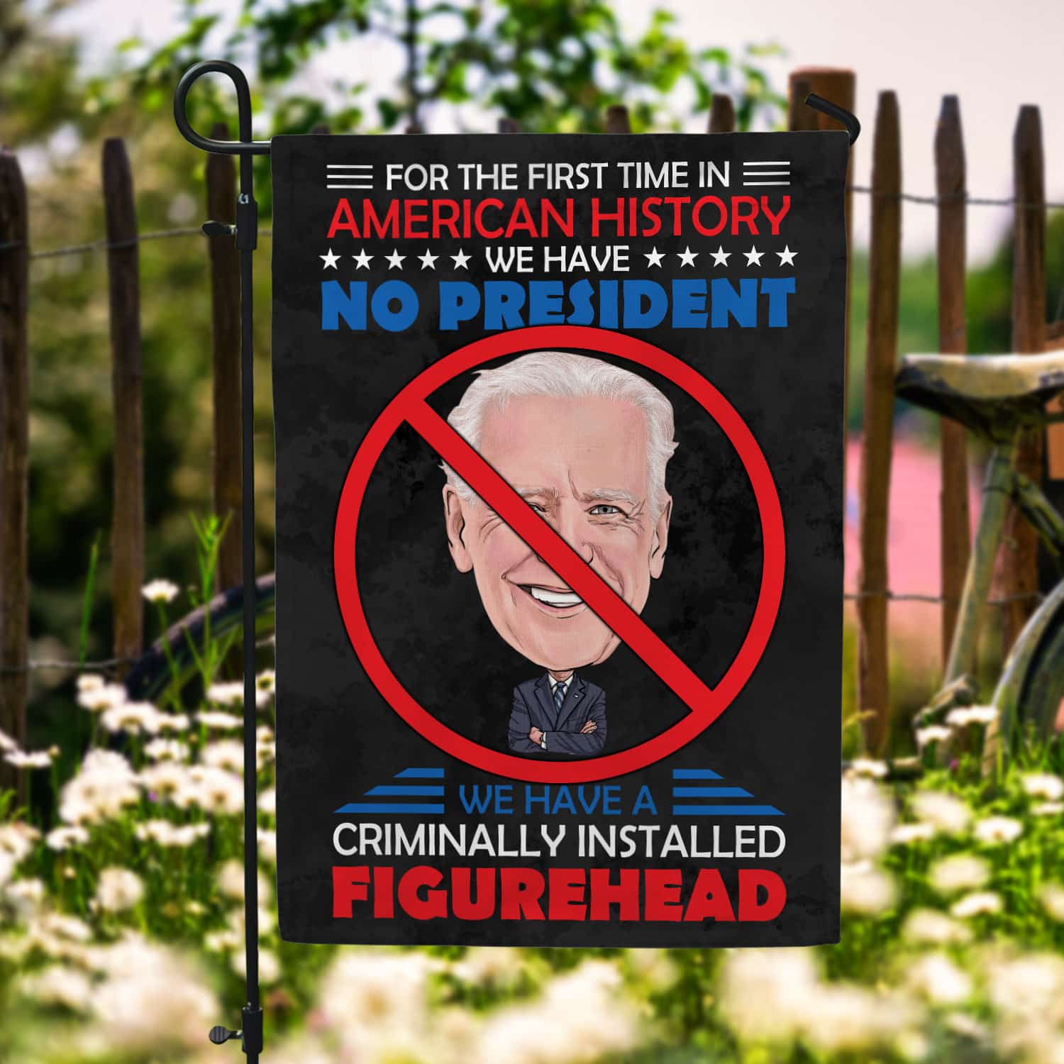 2MH. Criminal Joe 30x40 Garden Flag Mockup 6