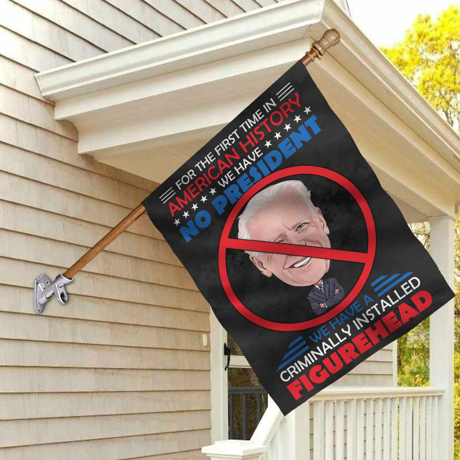 2MH. Criminal Joe 30x40 House Flag Mockup 2