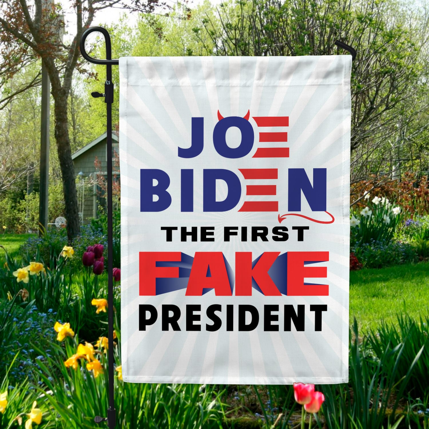 1MH. Joe Fake 30x40 Garden Flag Mockup 5