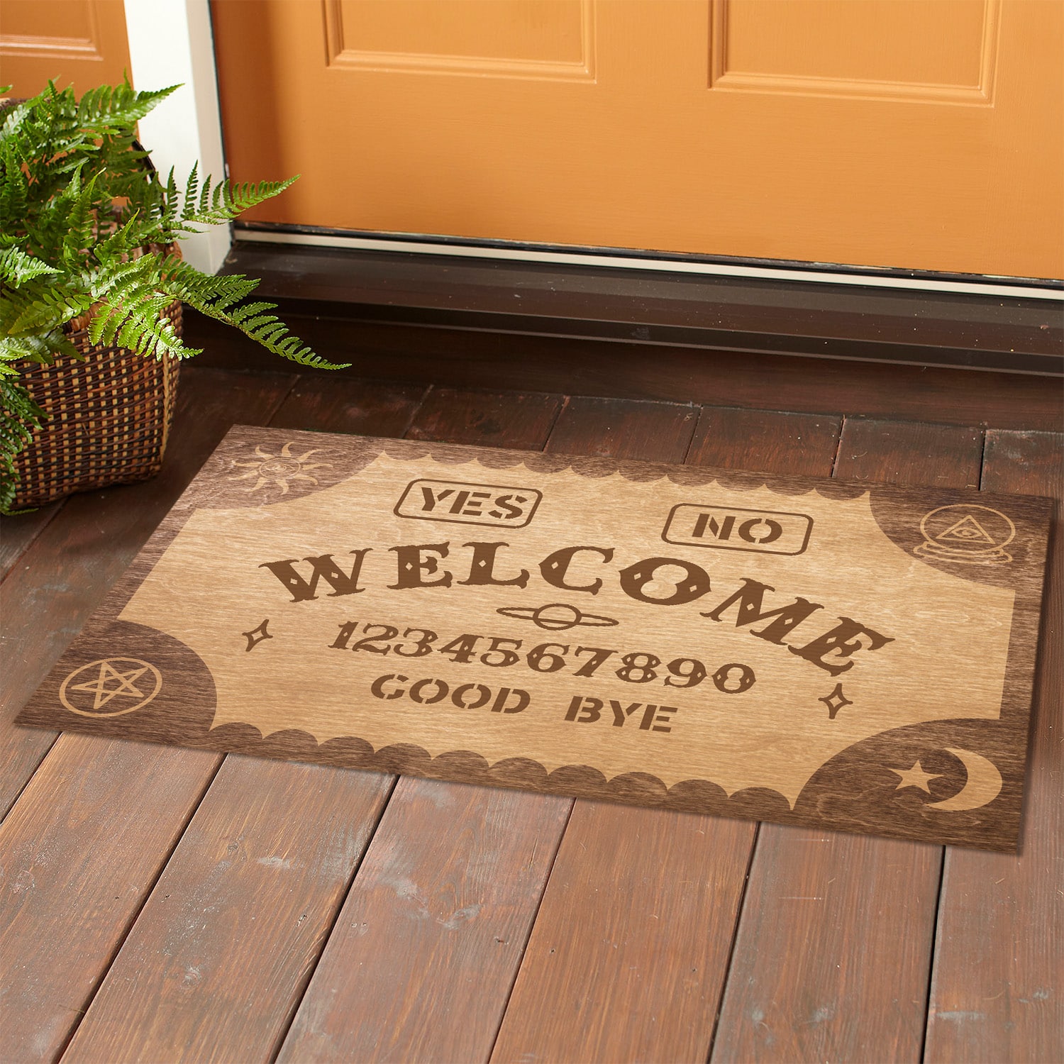 7MH. Welcome Ouija Doormat mockup 1