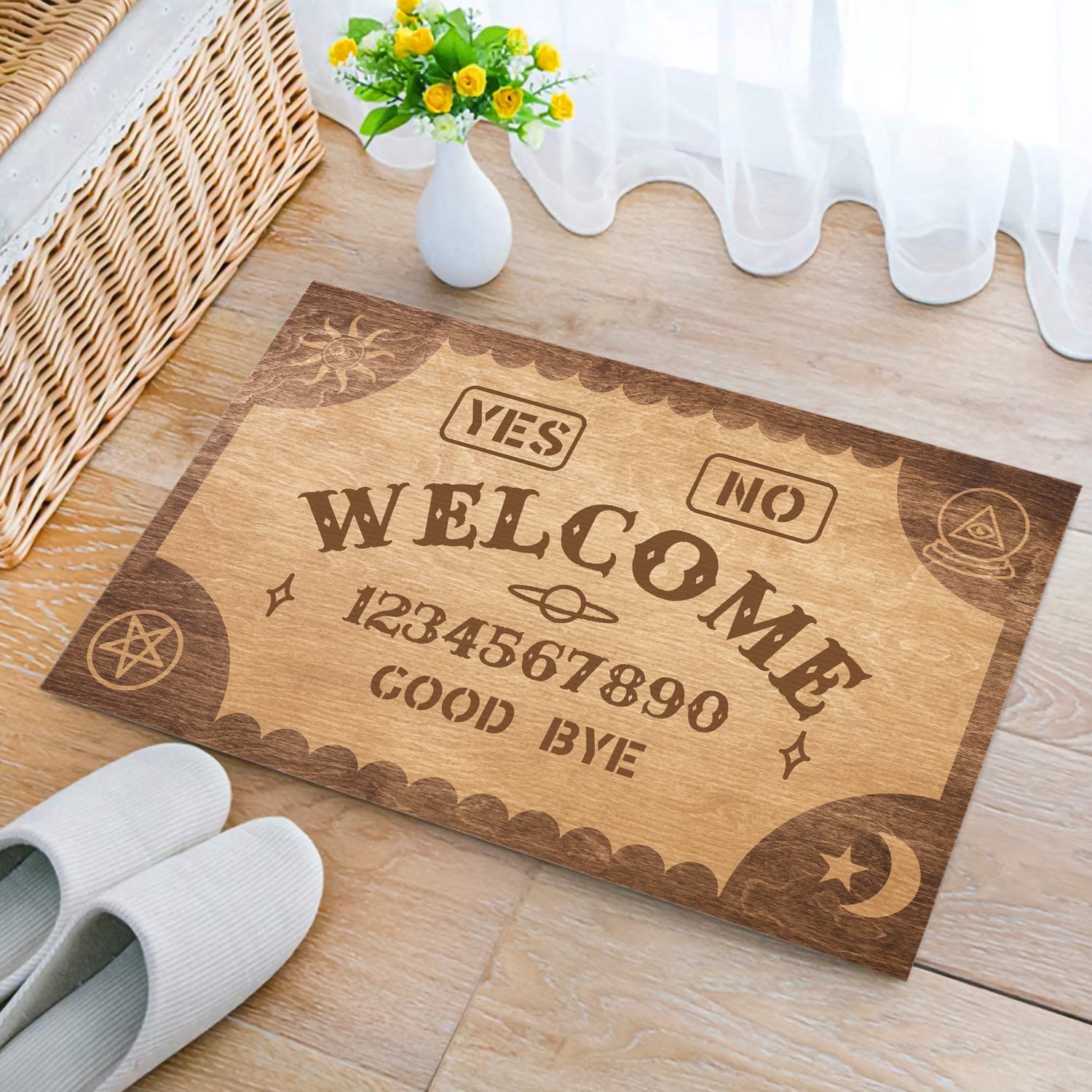 7MH. Welcome Ouija Doormat mockup 2