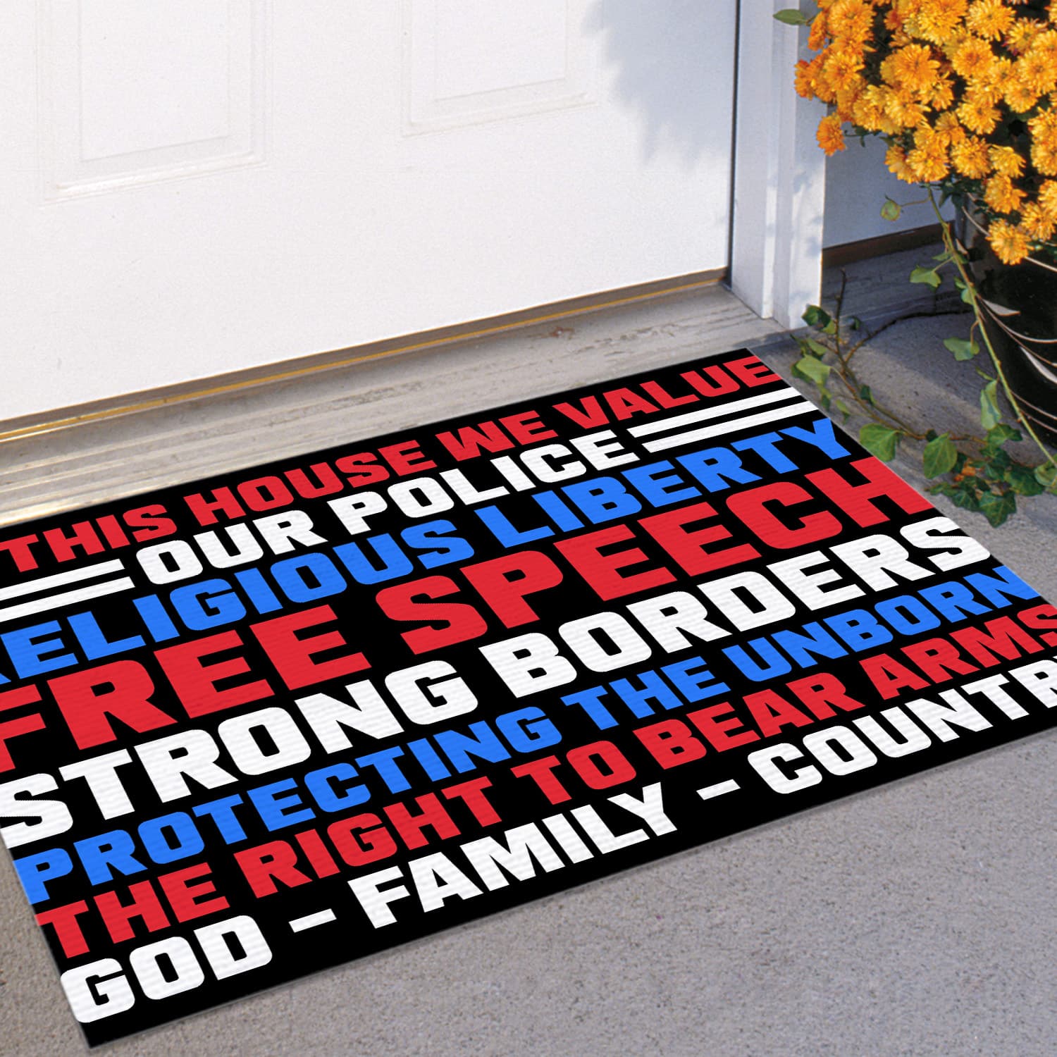 6UT. God Family Country -doormat Doormat mockup 11