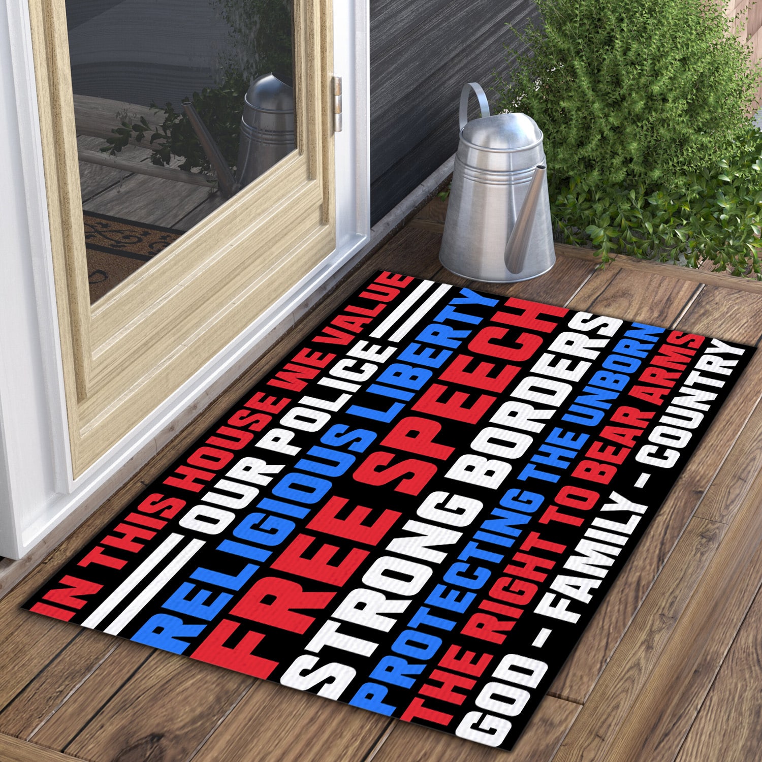 6UT. God Family Country -doormat Doormat mockup 3
