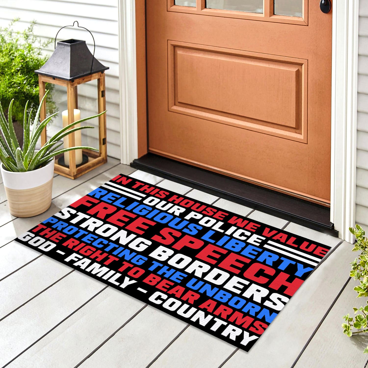 6UT. God Family Country -doormat Doormat mockup 8