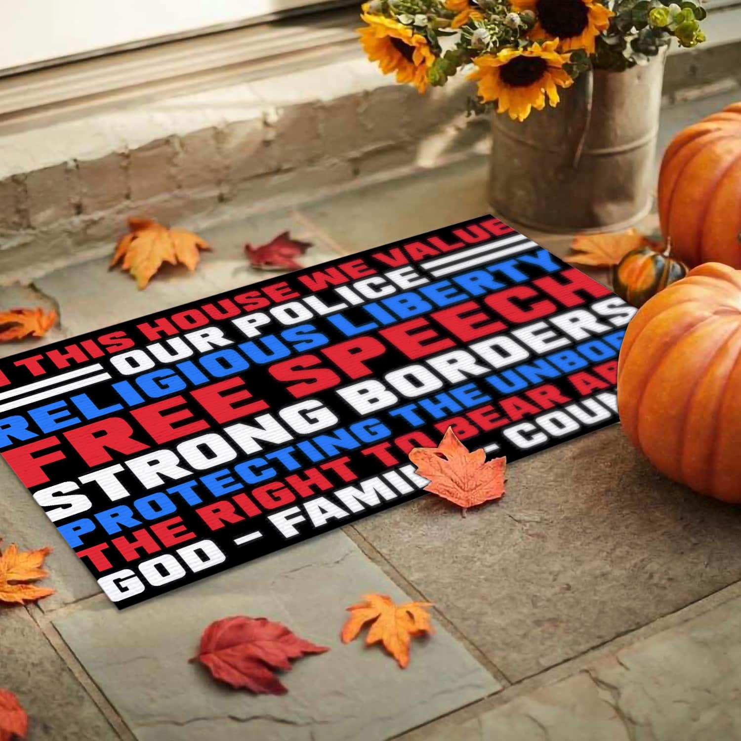 6UT. God Family Country -doormat Doormat mockup 9