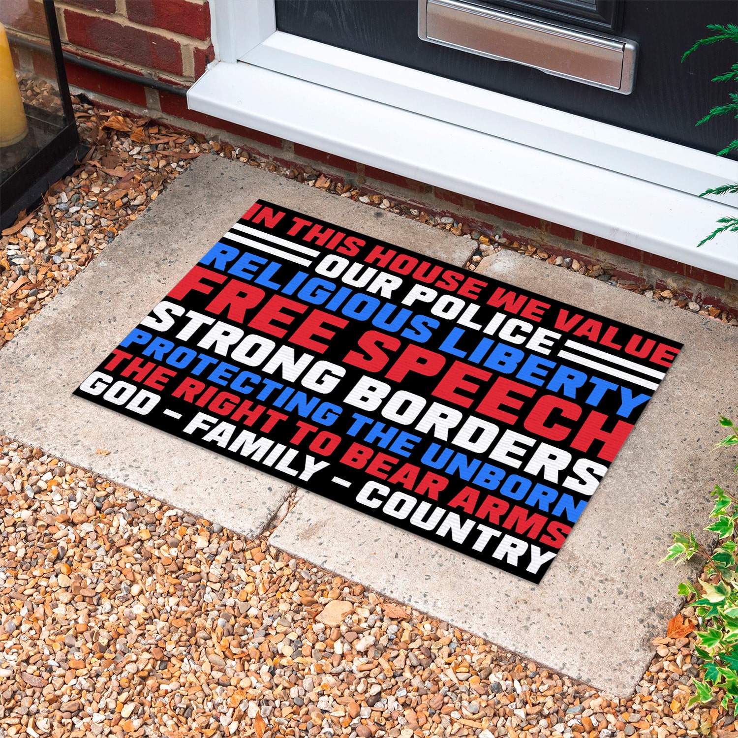 6UT. God Family Country -doormat Doormat mockup 10