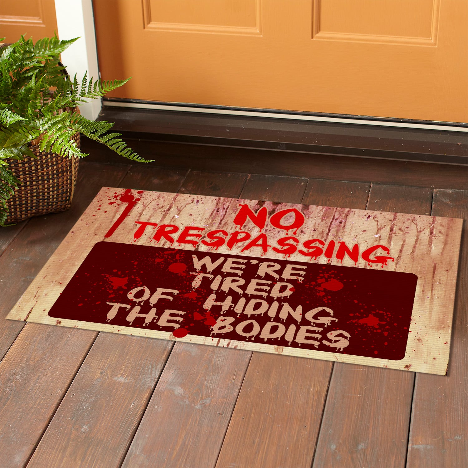 4UT. Hiding The Bodies Doormat mockup 1