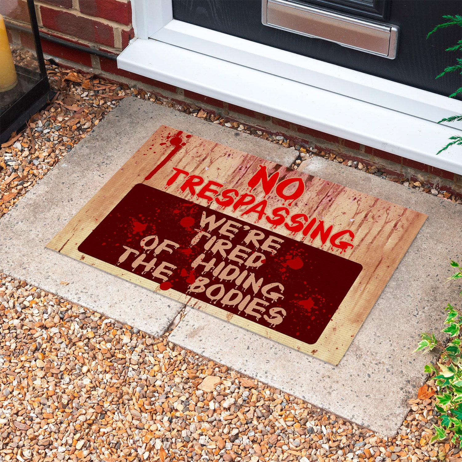 4UT. Hiding The Bodies Doormat mockup 10