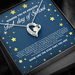 Wishing You an Amazing First Day of School Shine Like the Star Forever Love Pendant Back to School Necklace
