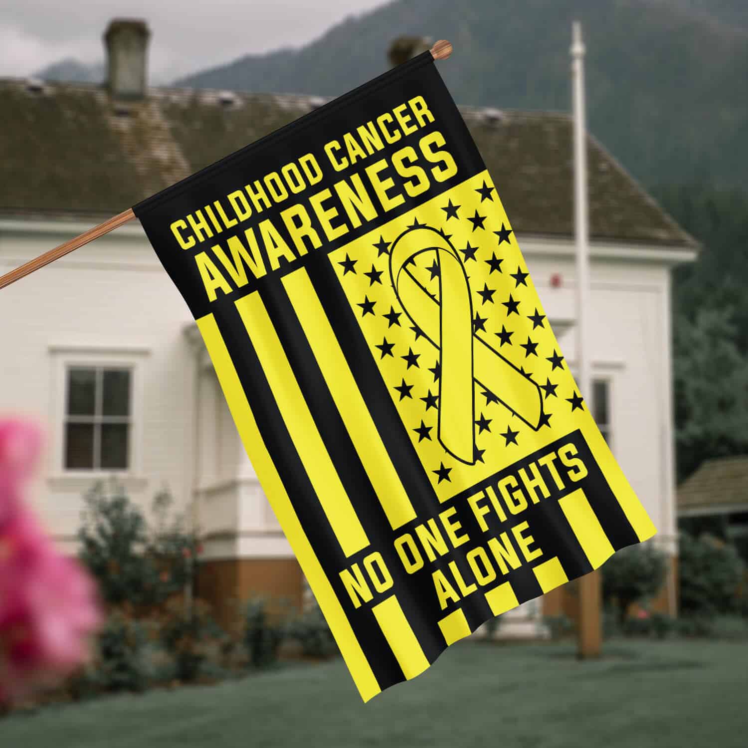 30X40 (side 1) House Flag Mockup 4