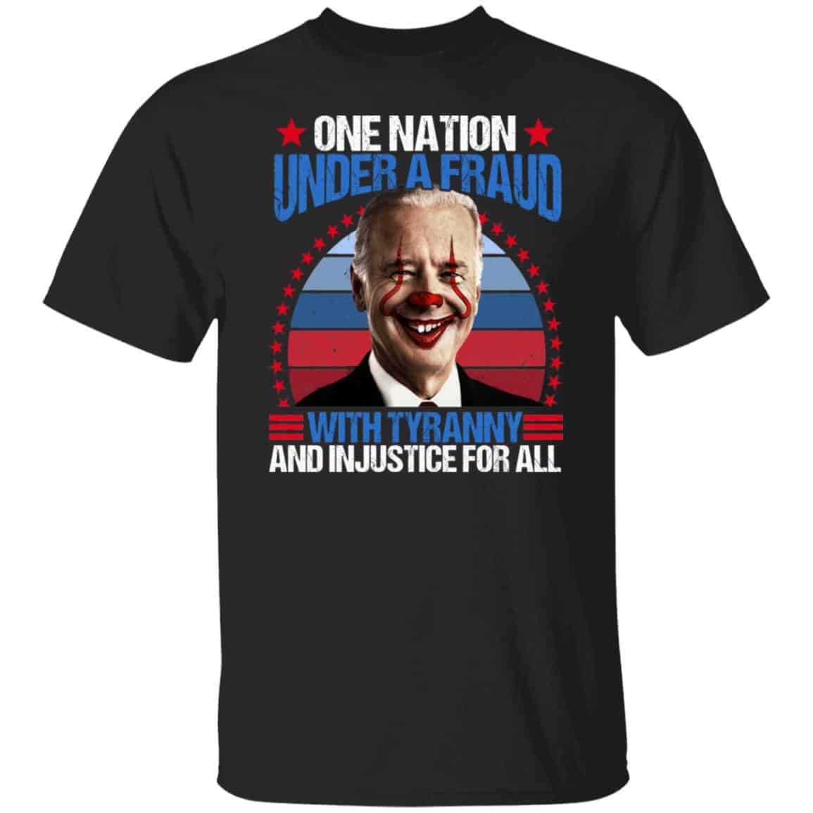 One Nation Under A Fraud With TyraShirt, Black, Unisex T-Shirt