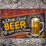 The Best Beers Are the Ones We Drink with Friends Indoor Outdoor Decorative Doormat