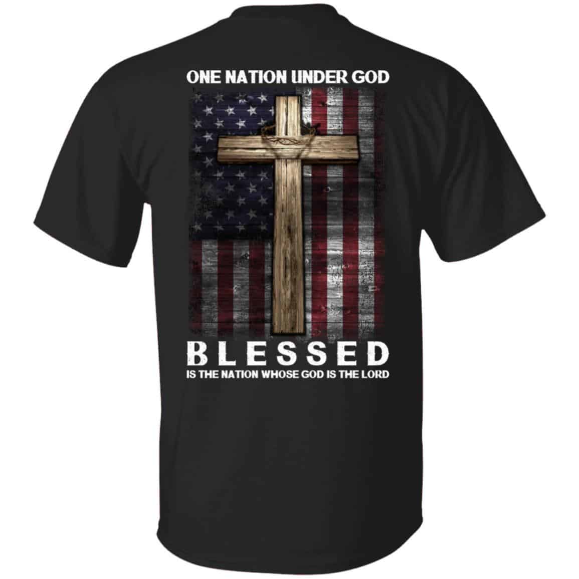 Vintage American Flag, Black, Unisex T-Shirt