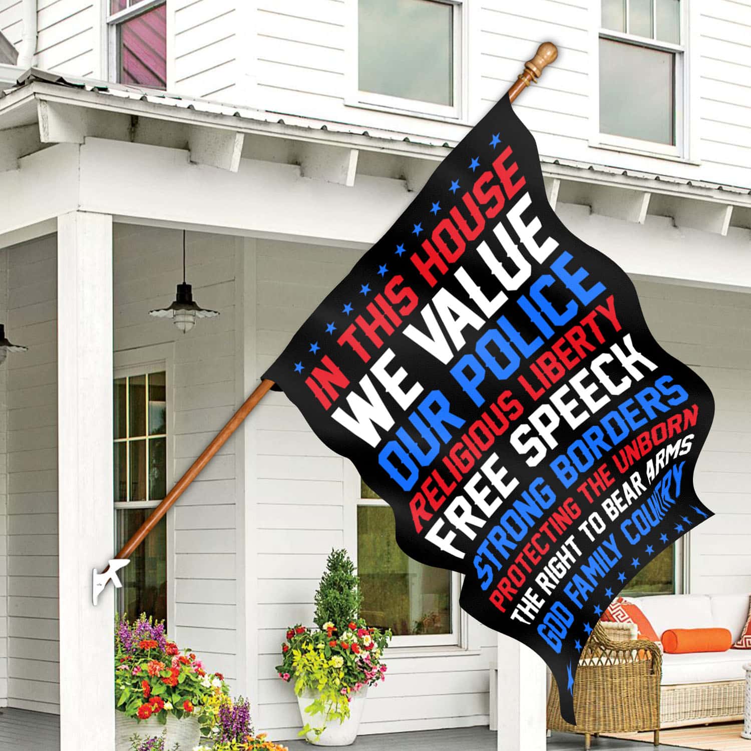 30x40 House Flag Mockup 7