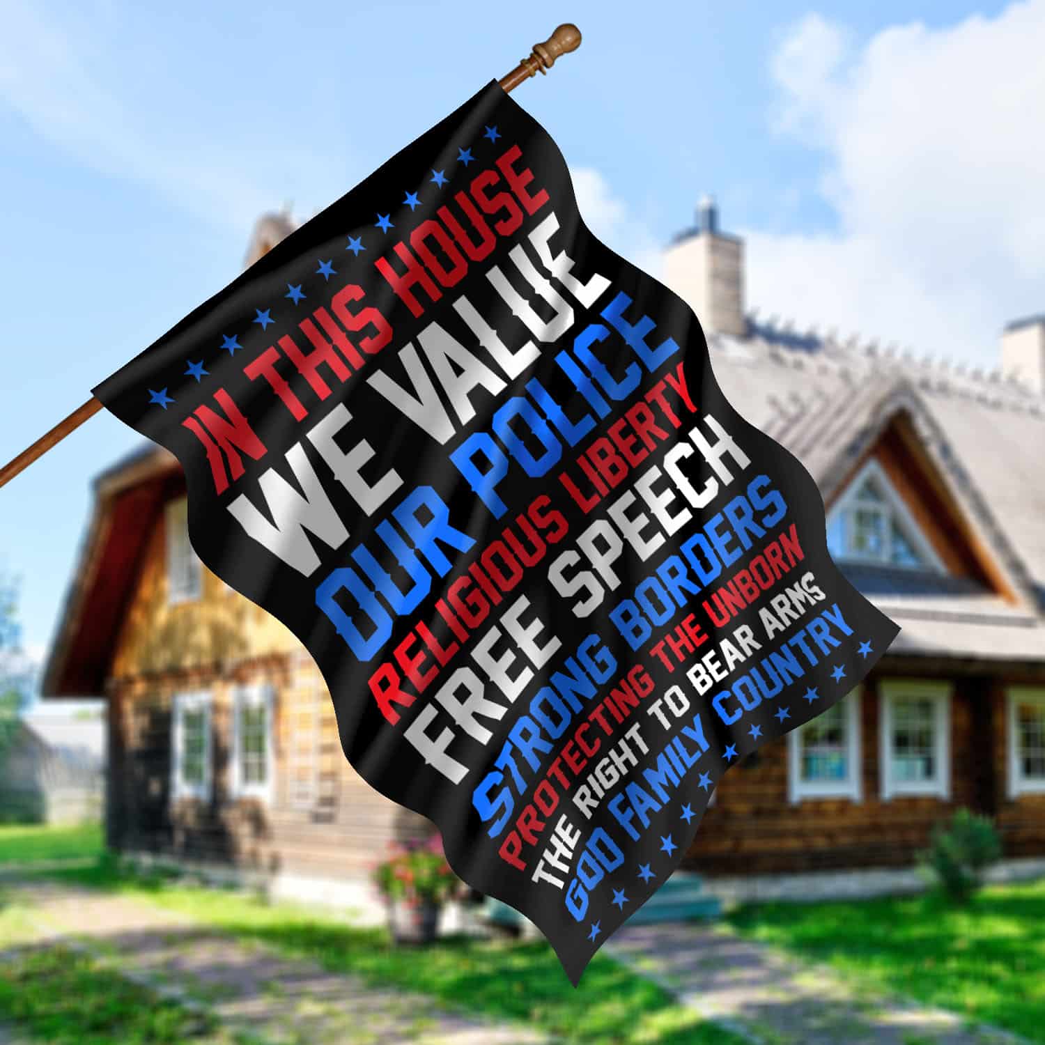 30x40 House Flag Mockup 5