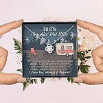 To My Smokin' Hot Wife The First Time Our Eyes Met I Love You Camping Love Knot Necklace
