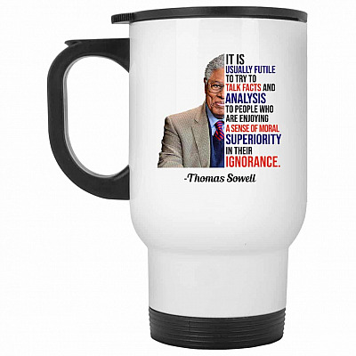 14 oz. White Travel Mug