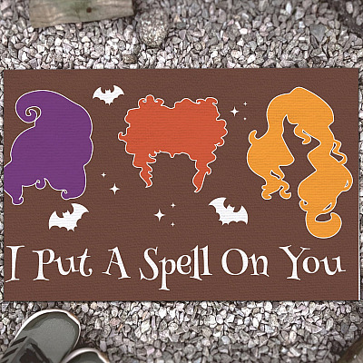 Personalized Saying Halloween Decorations Hocus Pocus Doormat - It's Just a Punch of Hocus Pocus Custom Doormat