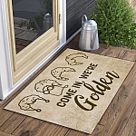 4KT. Come In, We're Golden Doormat mockup 3