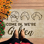 4KT. Come In, We're Golden Doormat mockup 7