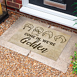 4KT. Come In, We're Golden Doormat mockup 10