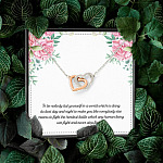 To Be Nobody but Yourself in A World Which Is Doing Its Best Day and Night Interlocking Hearts Pendant Necklace To Be Nobody but Yourself in A World Which Is Doing Its Best Day and Night Interlocking Hearts Pendant Necklace