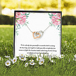 To Be Nobody but Yourself in A World Which Is Doing Its Best Day and Night Interlocking Hearts Pendant Necklace To Be Nobody but Yourself in A World Which Is Doing Its Best Day and Night Interlocking Hearts Pendant Necklace